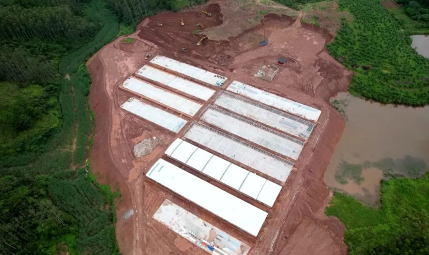 广西贵港市港南300万羽肉鸽产业链项目施工跑出“加速度”